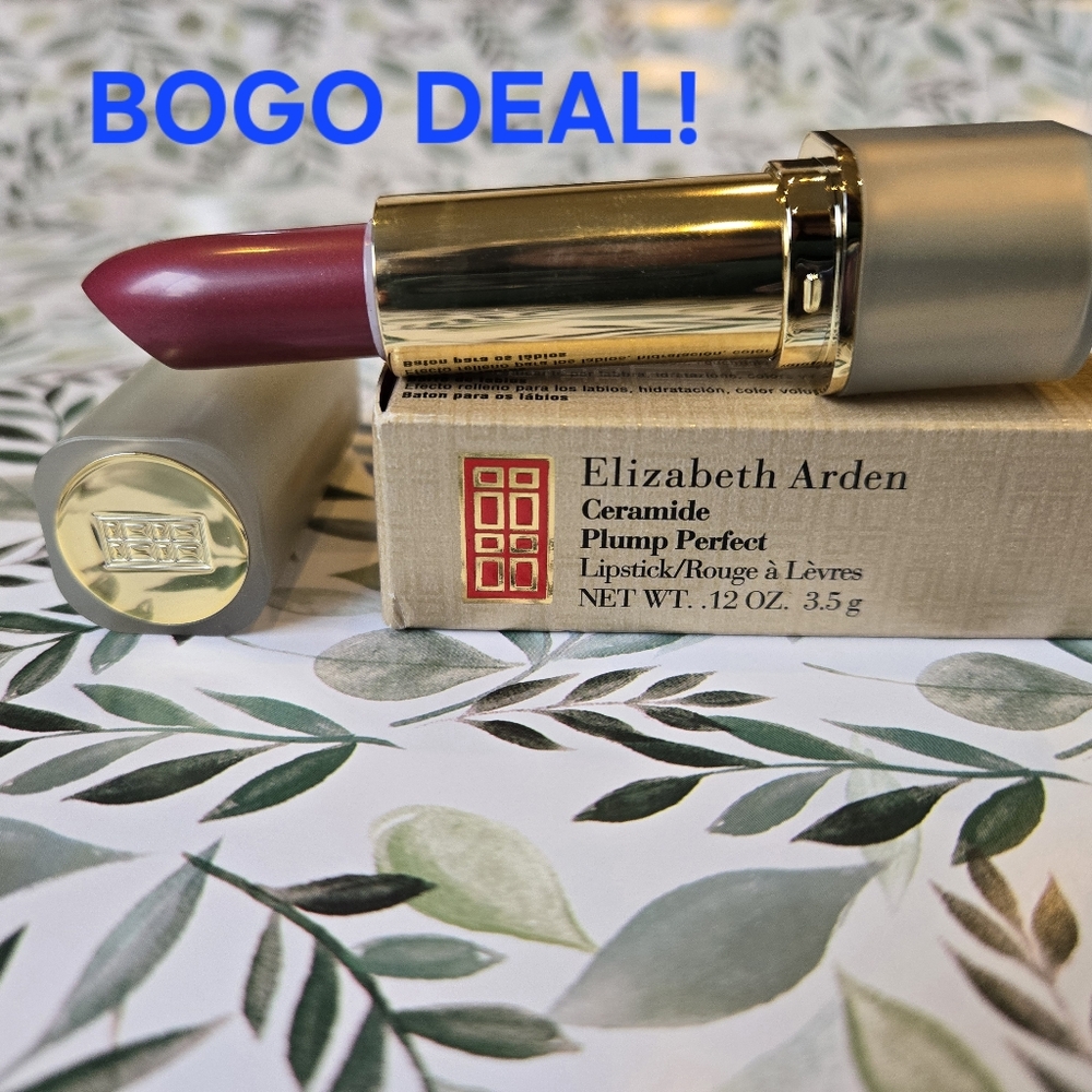 Holiday BOGO! Elizabeth Arden Ceramide Plump Perfect Lipstick - Cassis #21 (NIB)